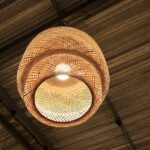 Làmpada de bambú de penjar