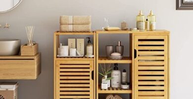 Moble de bany de bambú