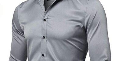 Camisa bambú natural gris