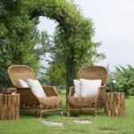 Cadires de Bambú i tauletes